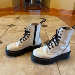 Dr. Martens Jadon Platform White Boots